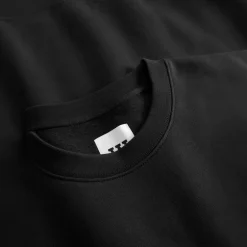 Wood Wood Herren Noel Brust Druck Sweatshirt Schwarz