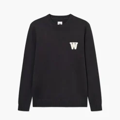 Wood Wood Herren Tay Strickpullover Pirate Black